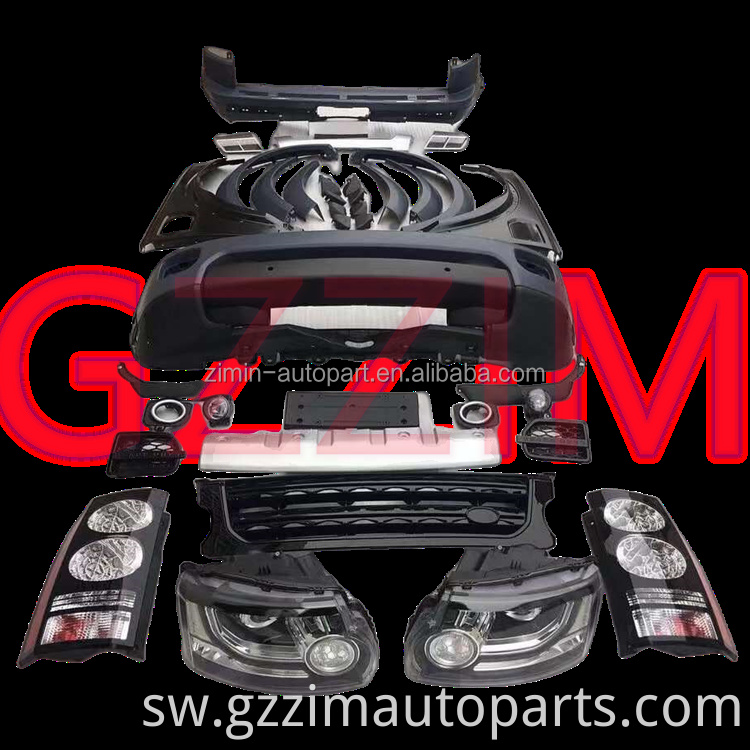 Mbele bumper grille bodykit kwa discov-ery 3/4 sasisho hadi 2016